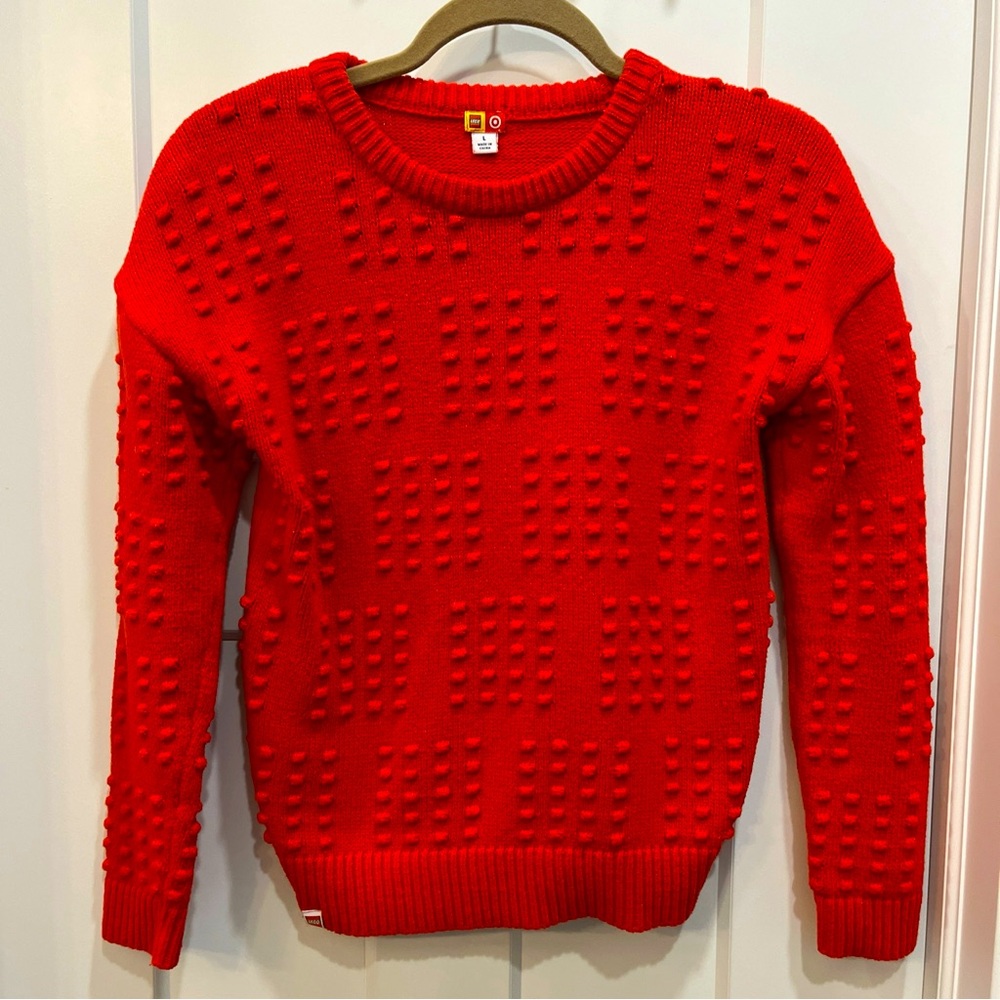 LEGO x Target Kids‎ Size Large Youth Textured Sweater Red Style f16816169